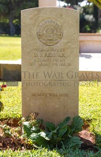 BEIRUT WAR CEMETERY - KESSACK, DAVID STEVENSON